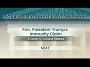 Supreme Court Hears Case on Fmr. Pres. Trump's Immunity Claim : CSPAN : April 28, 2024 1:10pm-3:50pm EDT